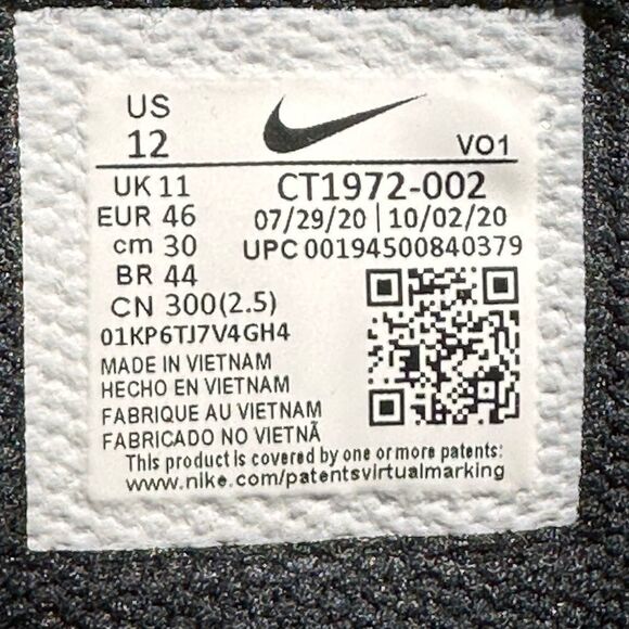 Nike Kyrie Flytrap 4 Wolf Grey White Black Shoes Men’s Size 14 CT1972-002 - Picture 6 of 7